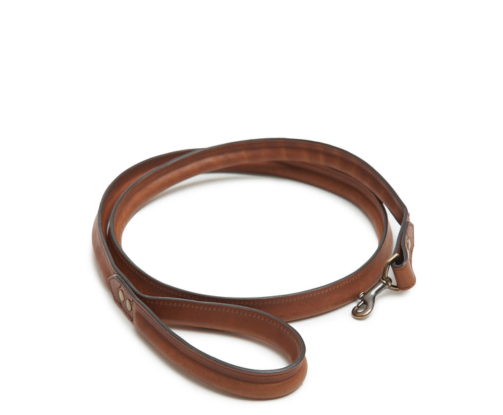 Espresso Hover Leather dog leash #color_espresso