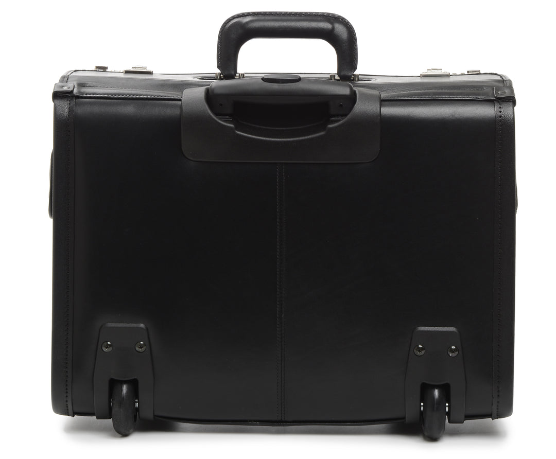 The Mobilemax By Korchmar 18" Wheeled Leather Catalog Case