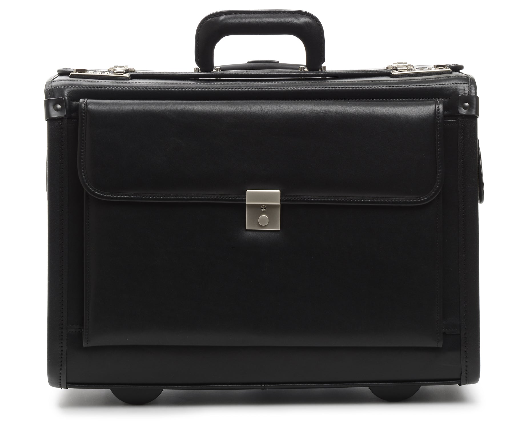 The Mobilemax By Korchmar 18" Wheeled Leather Catalog Case