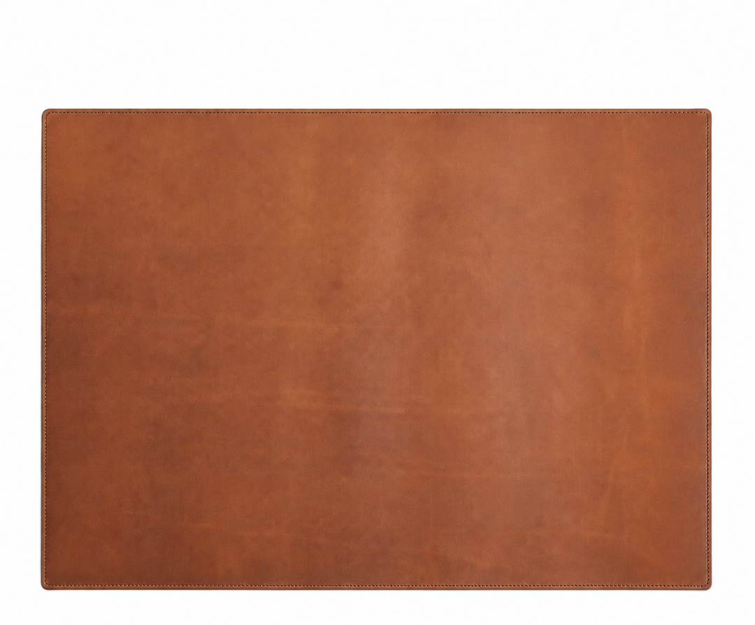 Espresso Leather desk set Take your work-from-home setup to new heights with our full-grain leather desk set. Featuring our handcrafted desk pad, mouse pad, pencil tray and pencil cup, this handsome set will help keep your workspace refined and organized. #color_espresso