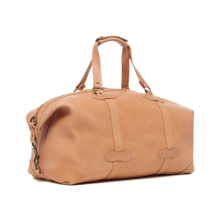 Taft Horween Essex leather weekender Made in USA and handcrafted in Naples Florida