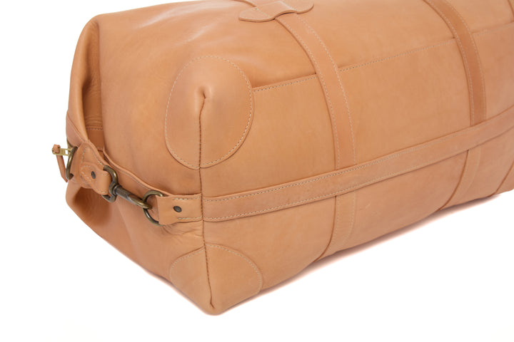 Taft Horween Essex leather weekender Made in USA and handcrafted in Naples Florida