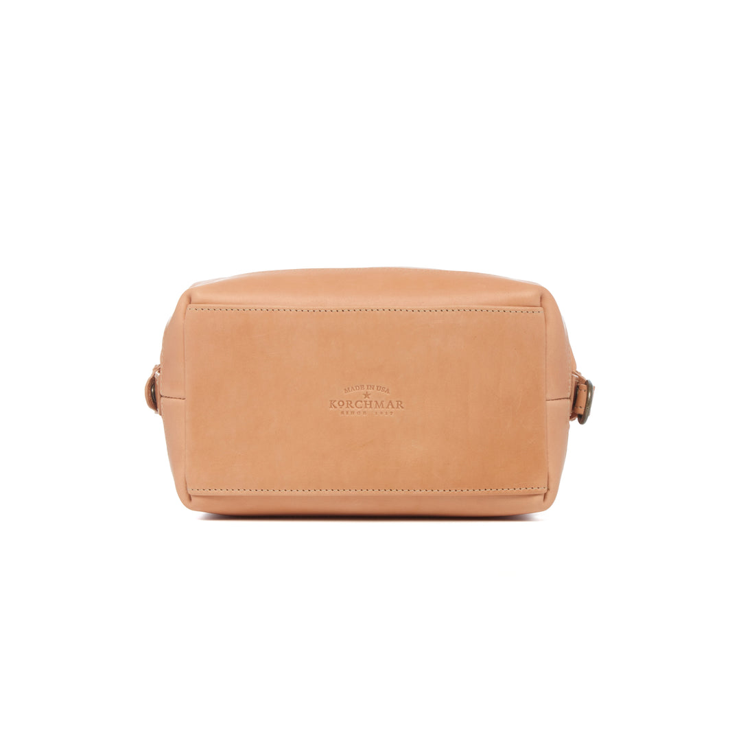 Ryder Horween Essex leather dopp kit Made in USA and handcrafted in Naples Florida