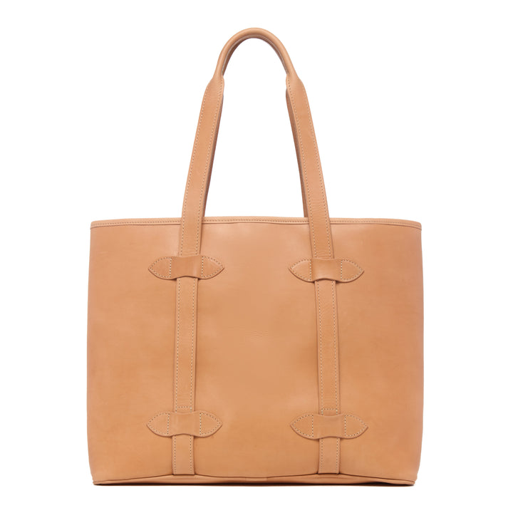 Anita Horween Essex leather tote Made in USA and handcrafted in Naples Florida