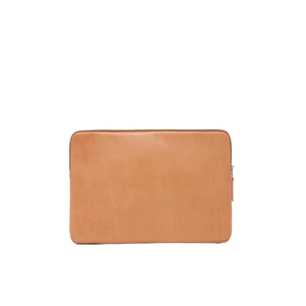 Clifford Horween Essex leather laptop sleeve Made in USA and handcrafted in Naples Florida