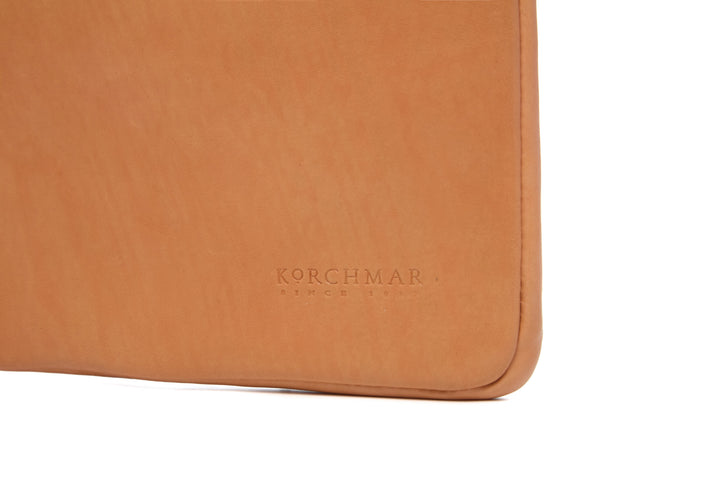 Clifford Horween Essex leather laptop sleeve Made in USA and handcrafted in Naples Florida
