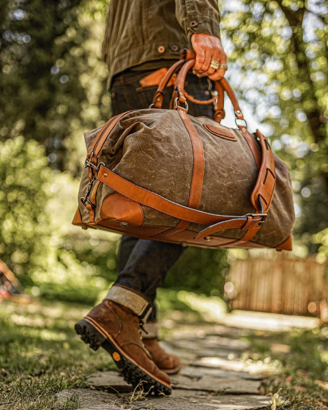 The Twain By Korchmar - Waxed Canvas Weekender Duffel Bag