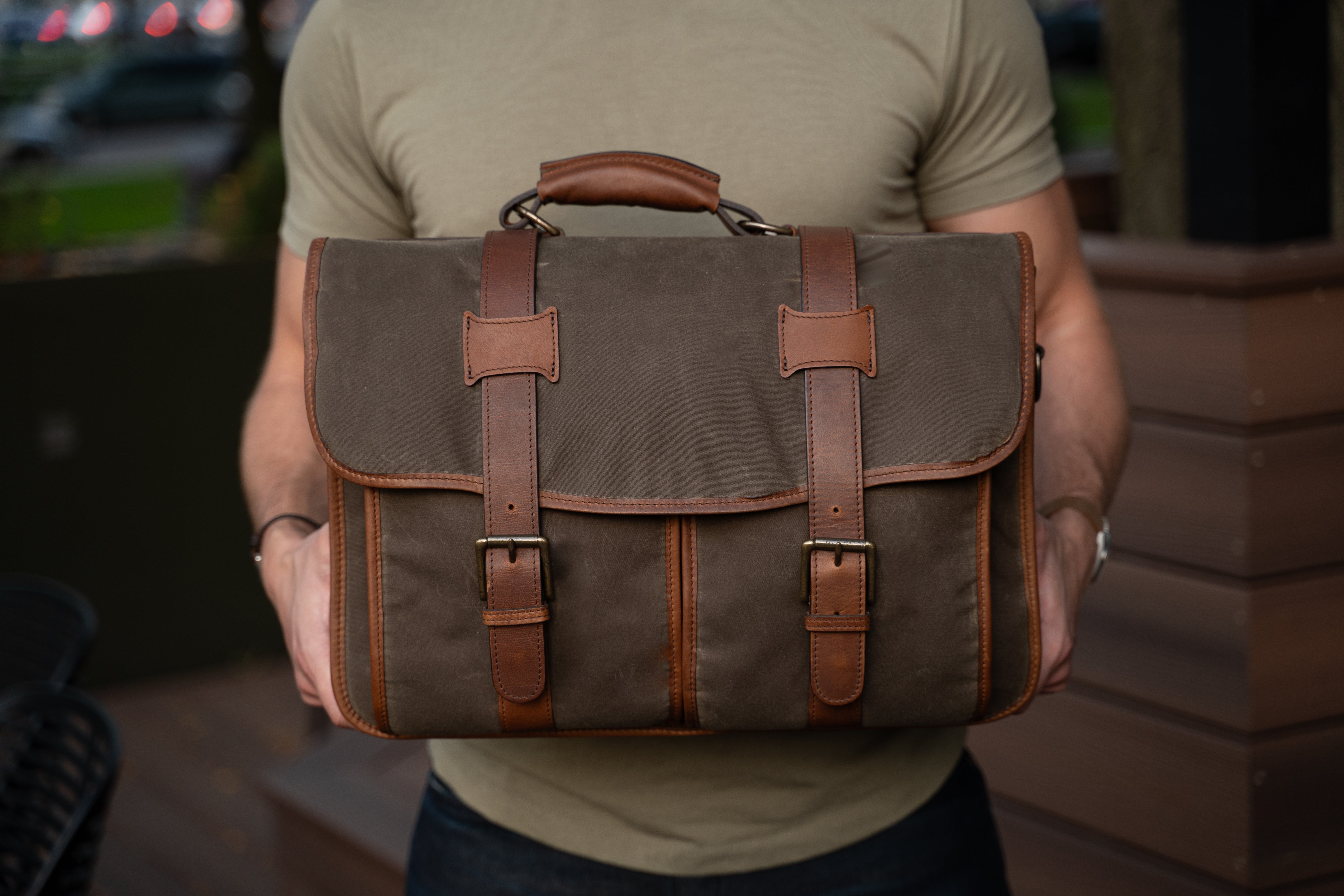 The Garfield By Korchmar - Waxed Canvas 15