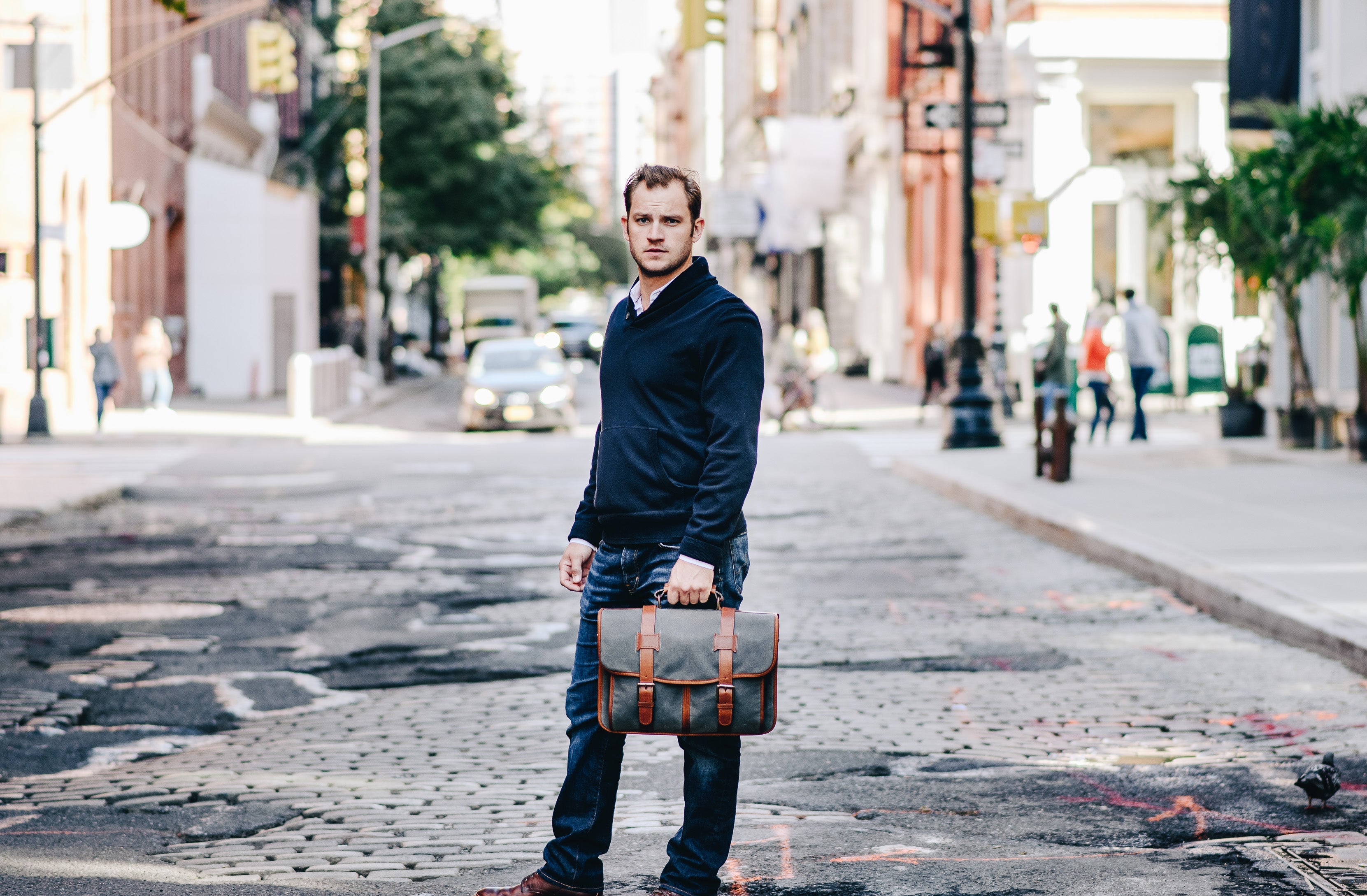 The Garfield By Korchmar - Waxed Canvas 15