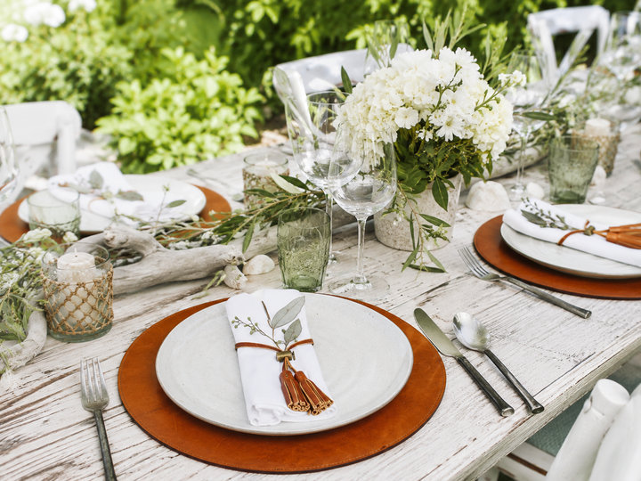 Full-grain American leather Backed with non-skid durable rubber mat Each placemat's selection is one-of-a-kind and slightly unique given the natural characteristics of the leather #color_espresso