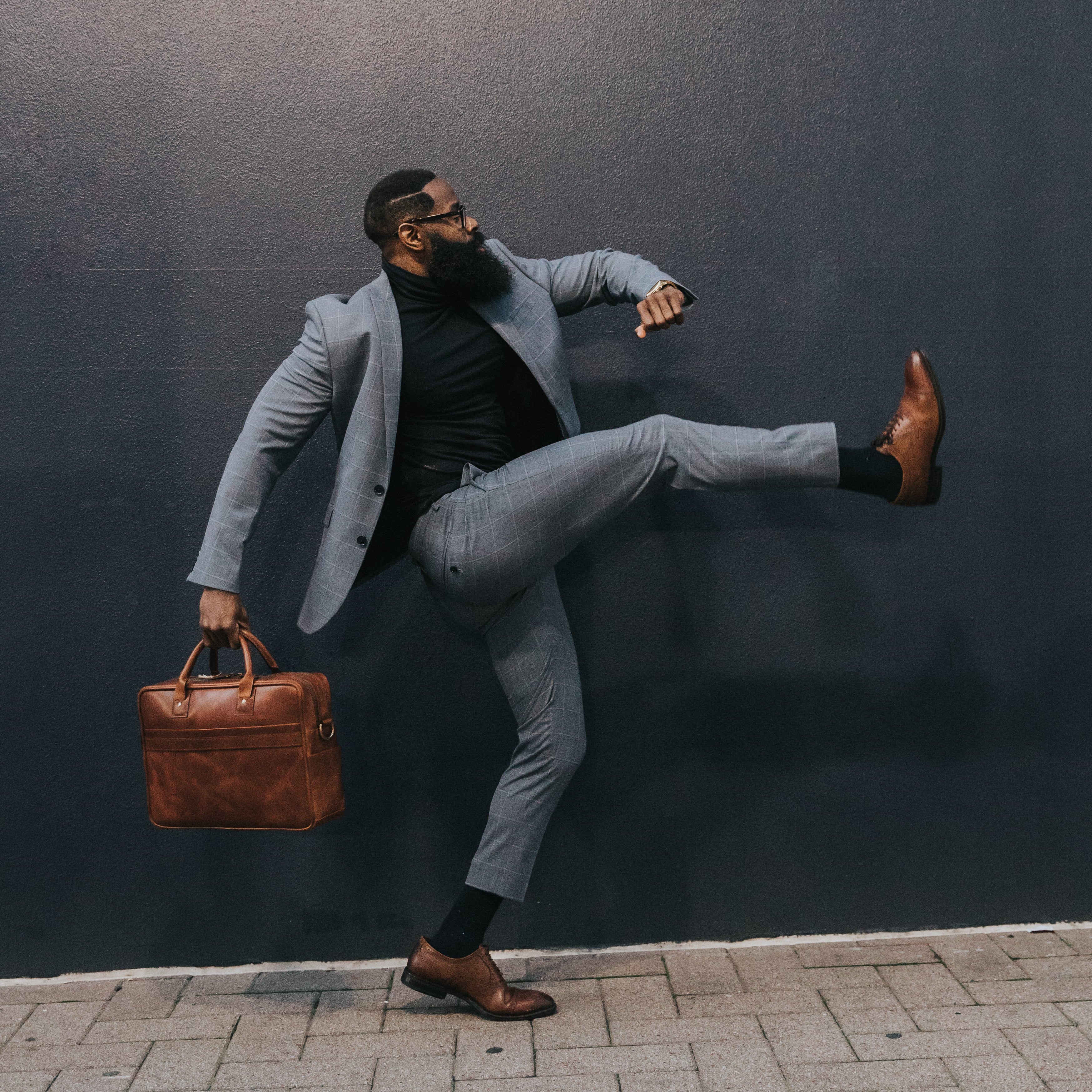 Korchmar - Full Grain Leather Briefcase | Fits Most 15