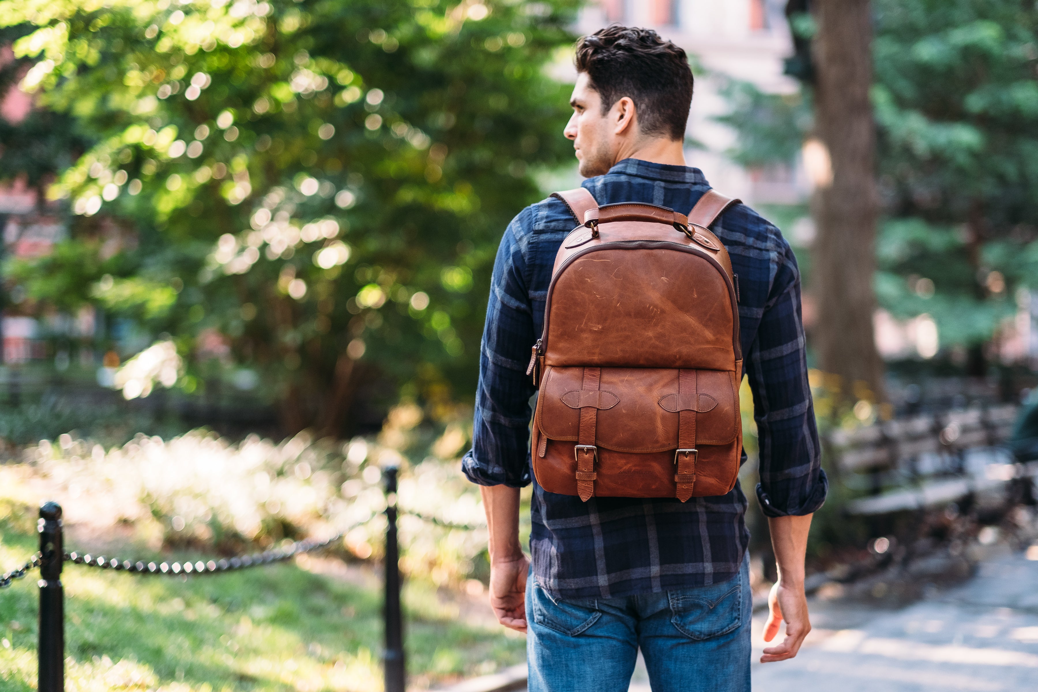 The Lewis by Korchmar - Espresso Classic Leather Backpack