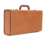 Tan Hover Leather Attaché Case