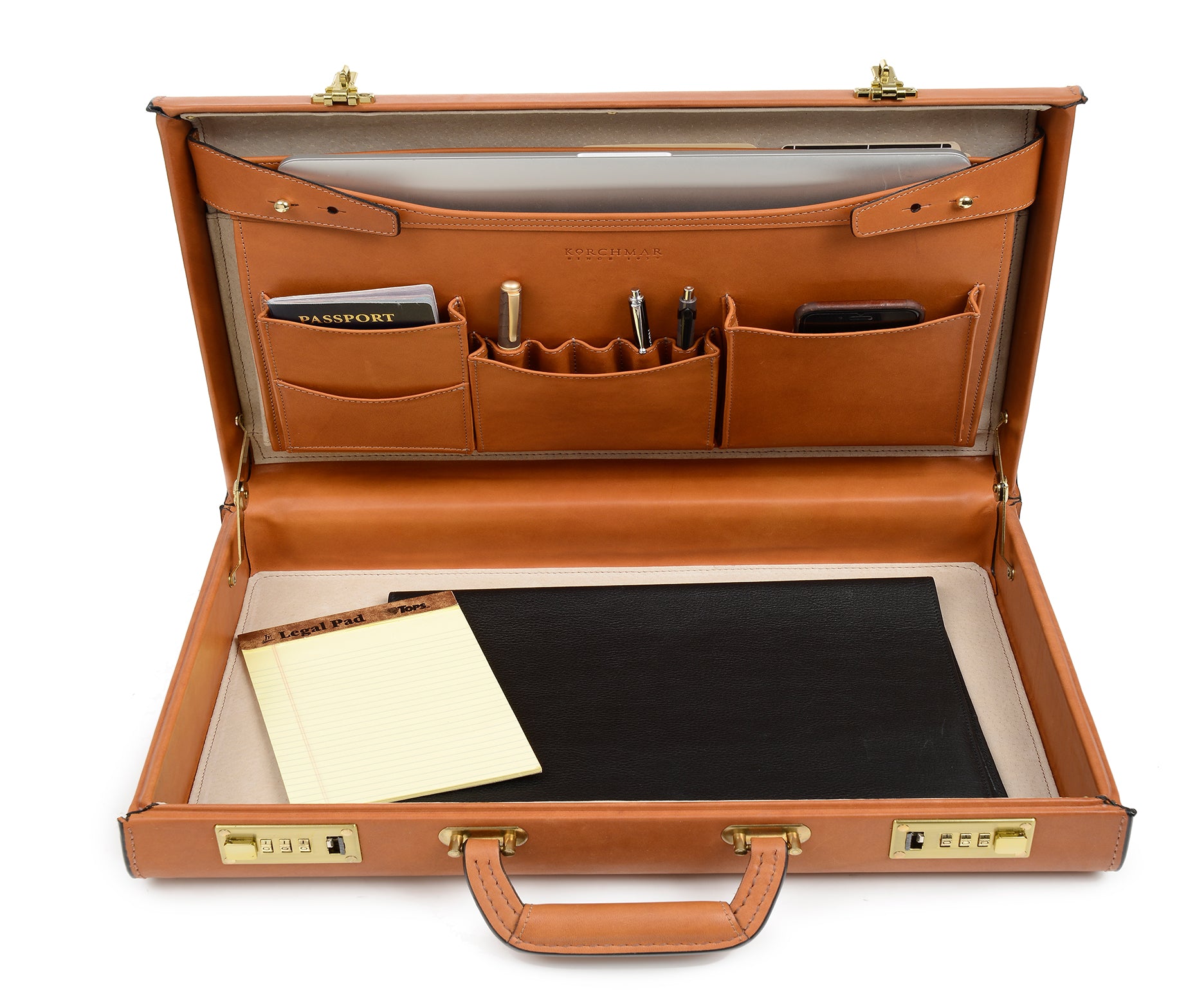 Monroe Leather Attaché Case - Thumbnail 2
