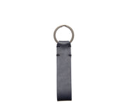 Ocean Blue Leather Snap Loop Key Chain
