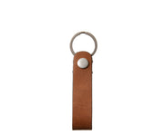 Espresso Full grain mill dyed American leather Steel key rings Handcrafted with care in our own factory Dimensions: 5" x 1.25"  FREE Monogramming up to 3 letters.