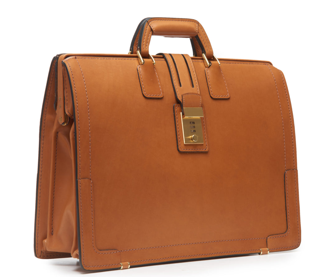 Tan Hover Classic Leather Briefcase #color_tan