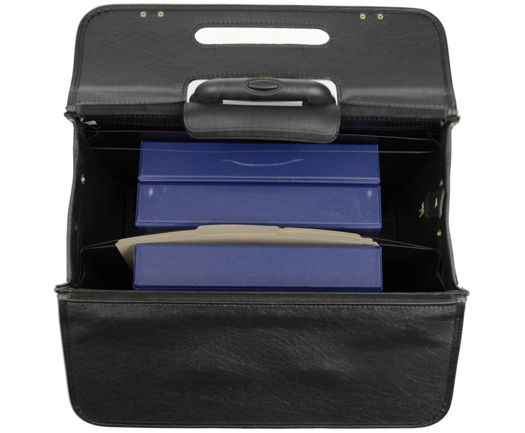 The Defender By Korchmar Black Vinyl Rolling Catalog Case