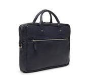 Ocean Blue Hover Slim Leather Briefcase