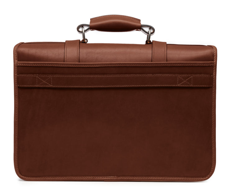 Garfield By Korchmar- Full Grain Espresso Leather Laptop Messenger Bag