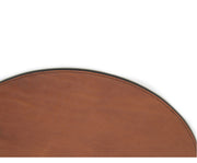 Espresso Hover Leather circular placemat