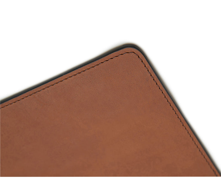 Espresso Hover Leather rectangular placemat