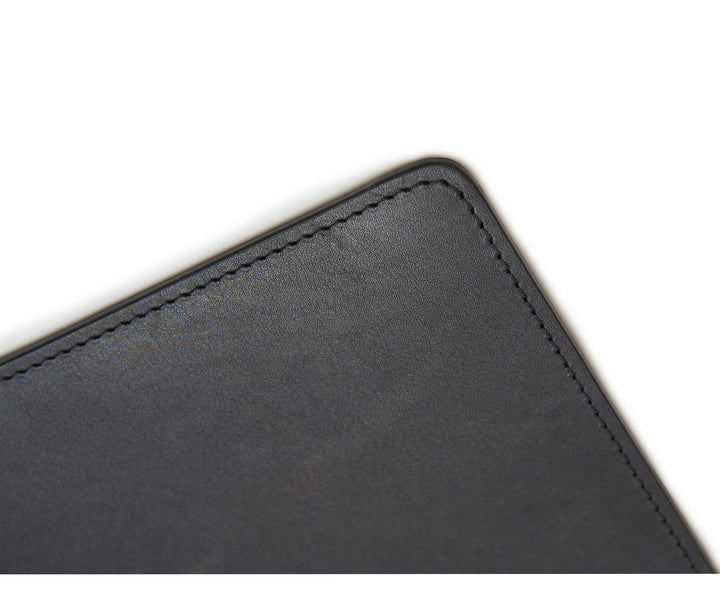 Black Hover Leather rectangular placemat #color_black