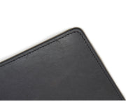Black Hover Leather rectangular placemat