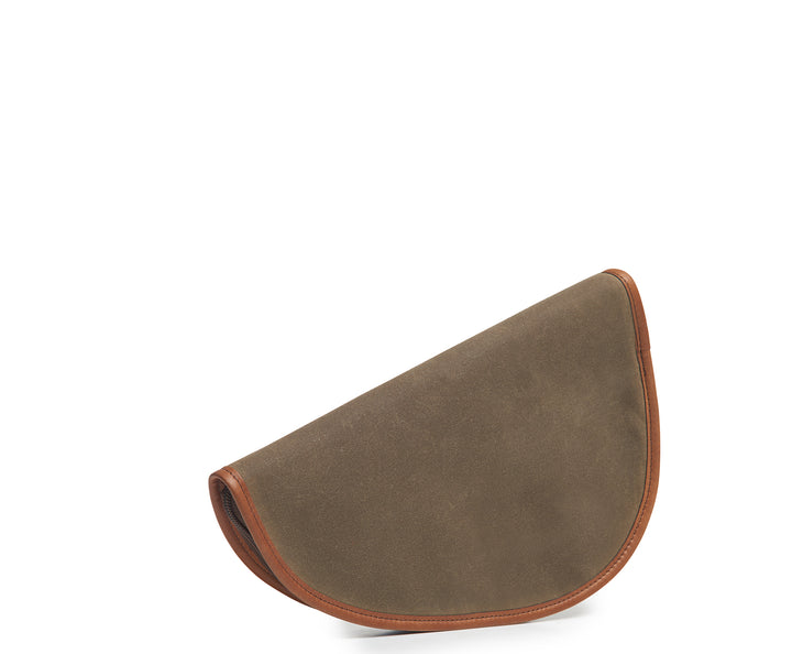 Olive Hover Waxed canvas pistol case #color_olive