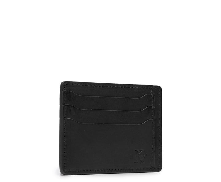 Black Hover Slim leather wallet #color_black