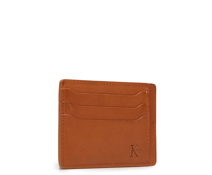 Tan Hover Slim leather wallet