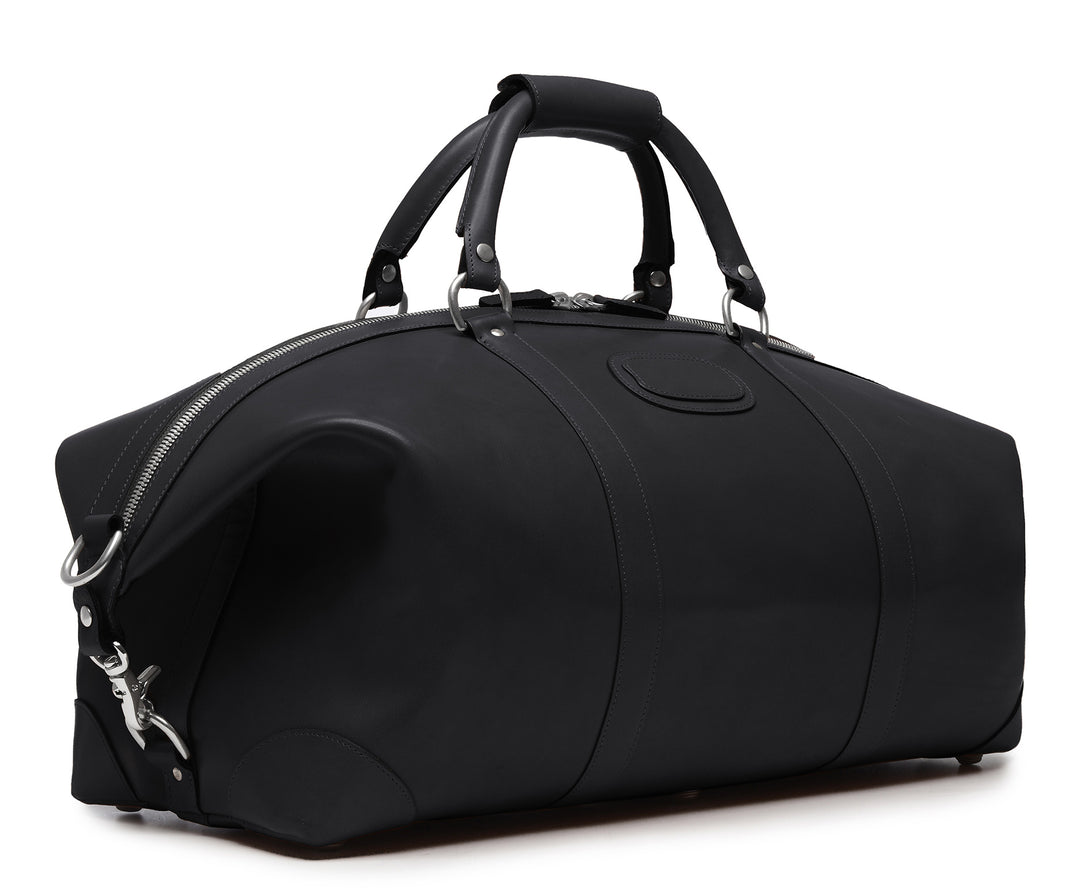 Black Hover 22" Leather Weekender 