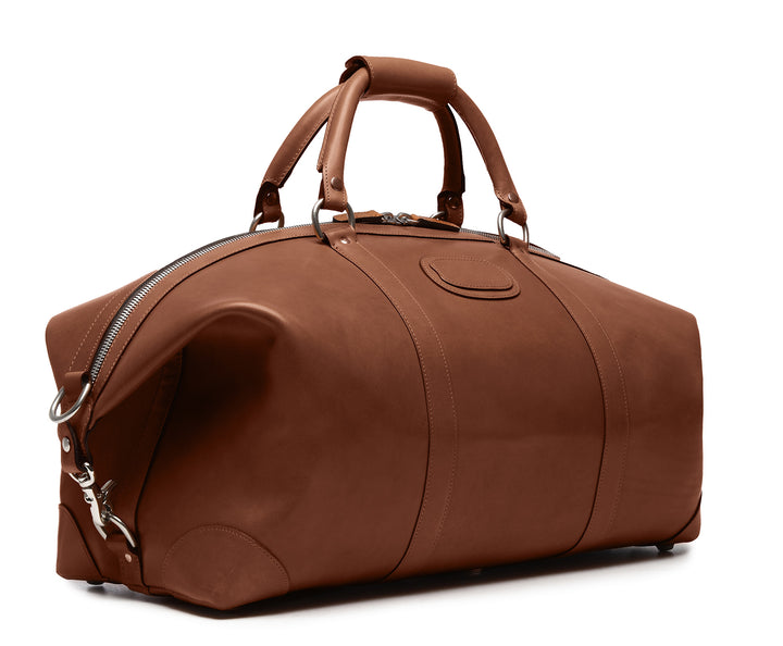 Brown Hover 22" Leather Weekender 