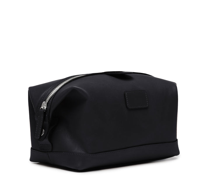 Black Hover Leather Dopp Kit