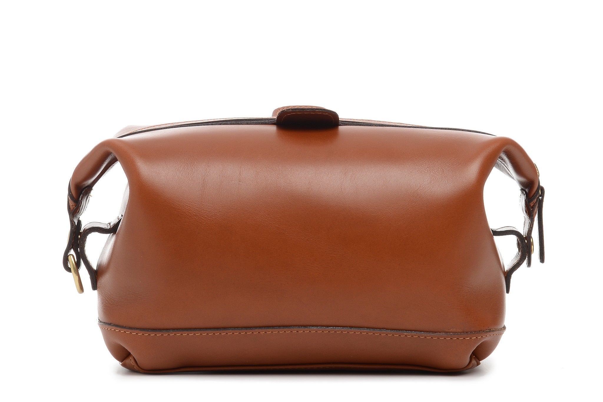 The Lux Ryder - Top Grain Leather Zipper Toiletry Dopp Kit Bag