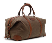 Olive Hover 22" Waxed Canvas Weekender