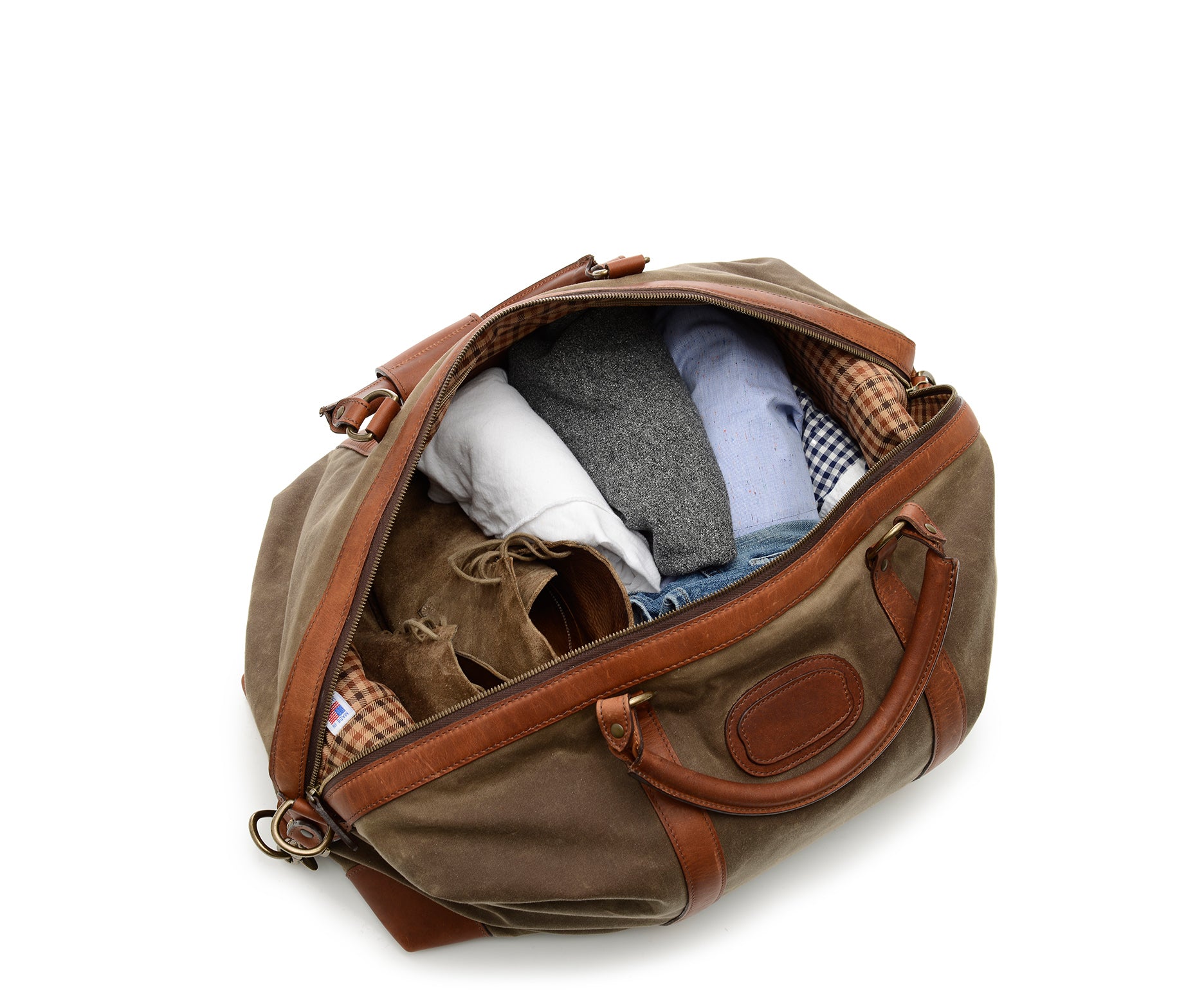 The Twain By Korchmar - Waxed Canvas Weekender Duffel Bag