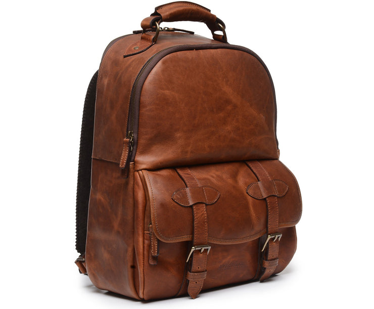 Espresso Hover Leather Backpack