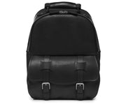 Black Classic Leather Backpack The Lewis in Korchmar's Classic Leather is made of American cowhide leather that is selected from the top 5% of available hides. Colored only with aniline dyes, this leather retains its natural beauty over time and features visible markings that are characteristic of only the finest leather. A classic backpack silhouette, the Lewis is designed with both daily commutes and weekend excursions in mind.