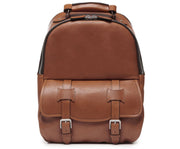 Brown Classic Leather Backpack The Lewis in Korchmar's Classic Leather is made of American cowhide leather that is selected from the top 5% of available hides. Colored only with aniline dyes, this leather retains its natural beauty over time and features visible markings that are characteristic of only the finest leather. A classic backpack silhouette, the Lewis is designed with both daily commutes and weekend excursions in mind.