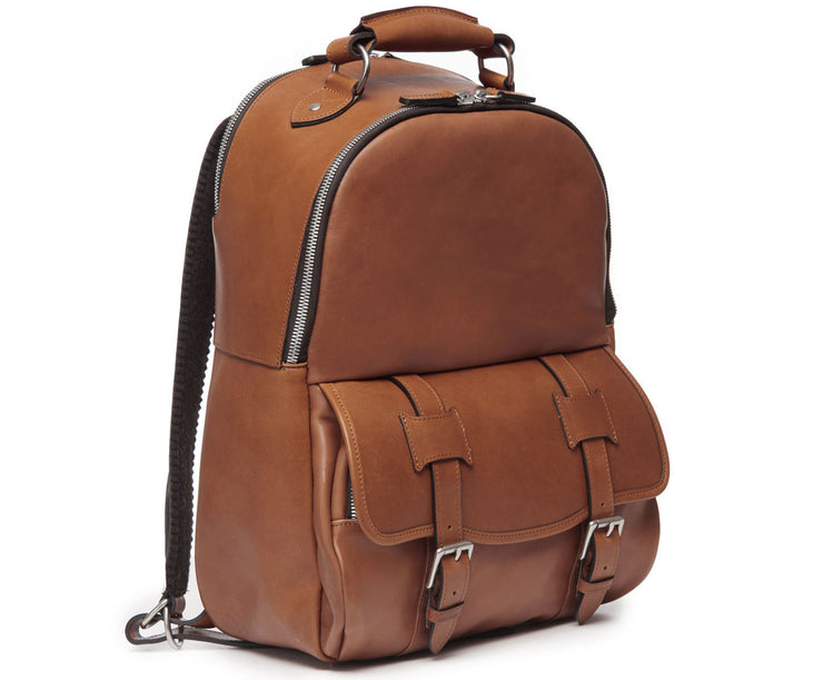 Brown Hover Classic Leather Backpack