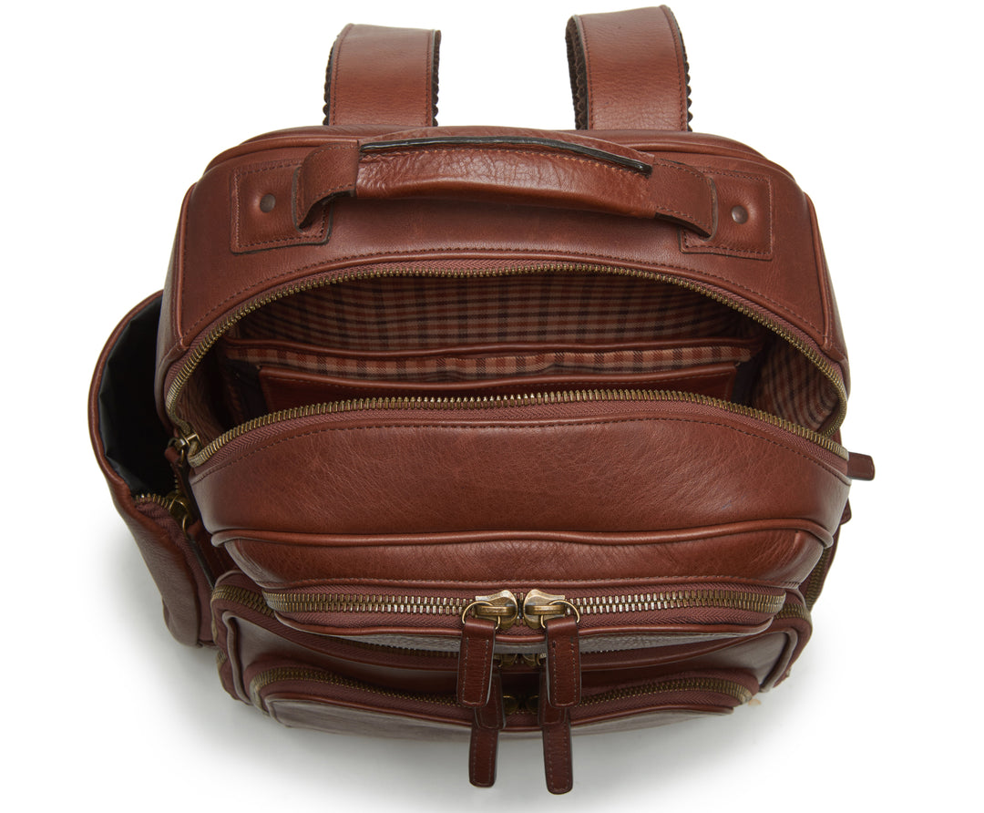 Korchmar Women's Mason Workday Leather Backpack - Orange