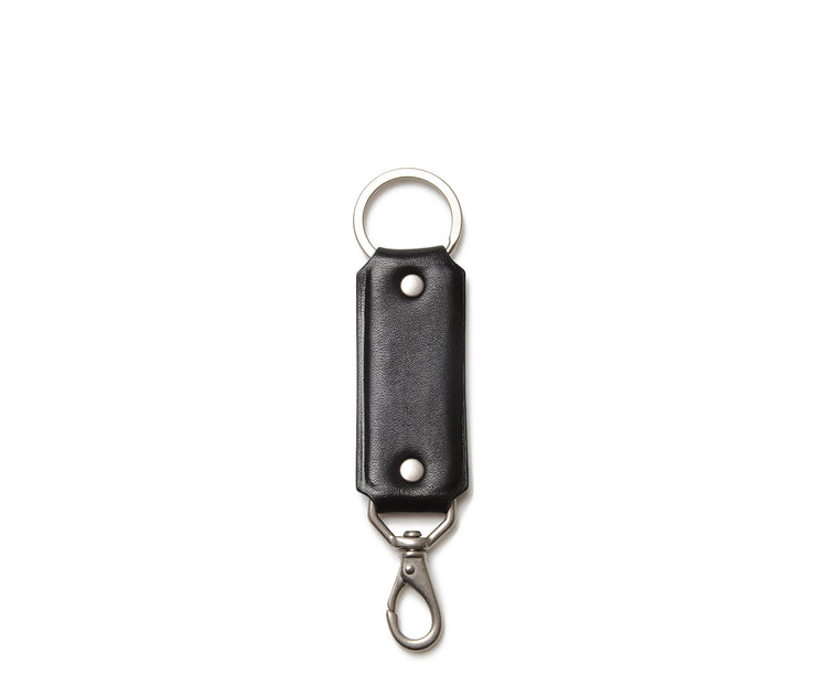 Key Fob  BLACK W/ BRASS RING