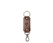 Brown Leather Swivel Hook Key Chain