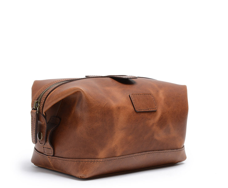 Espresso Hover Leather Dopp Kit