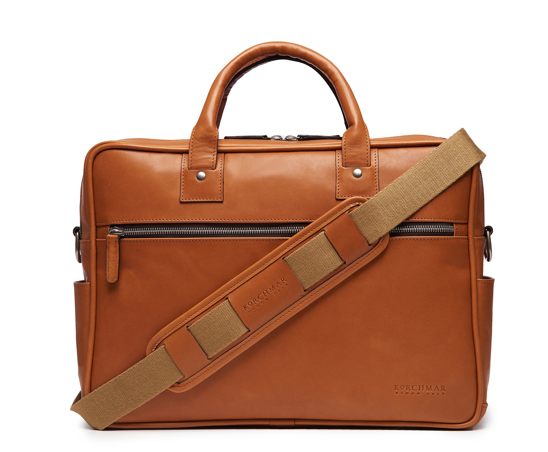 REDFORD Ballistic and Leather Laptop Briefcase