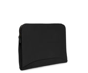 Black Hover Zippered Leather Envelope