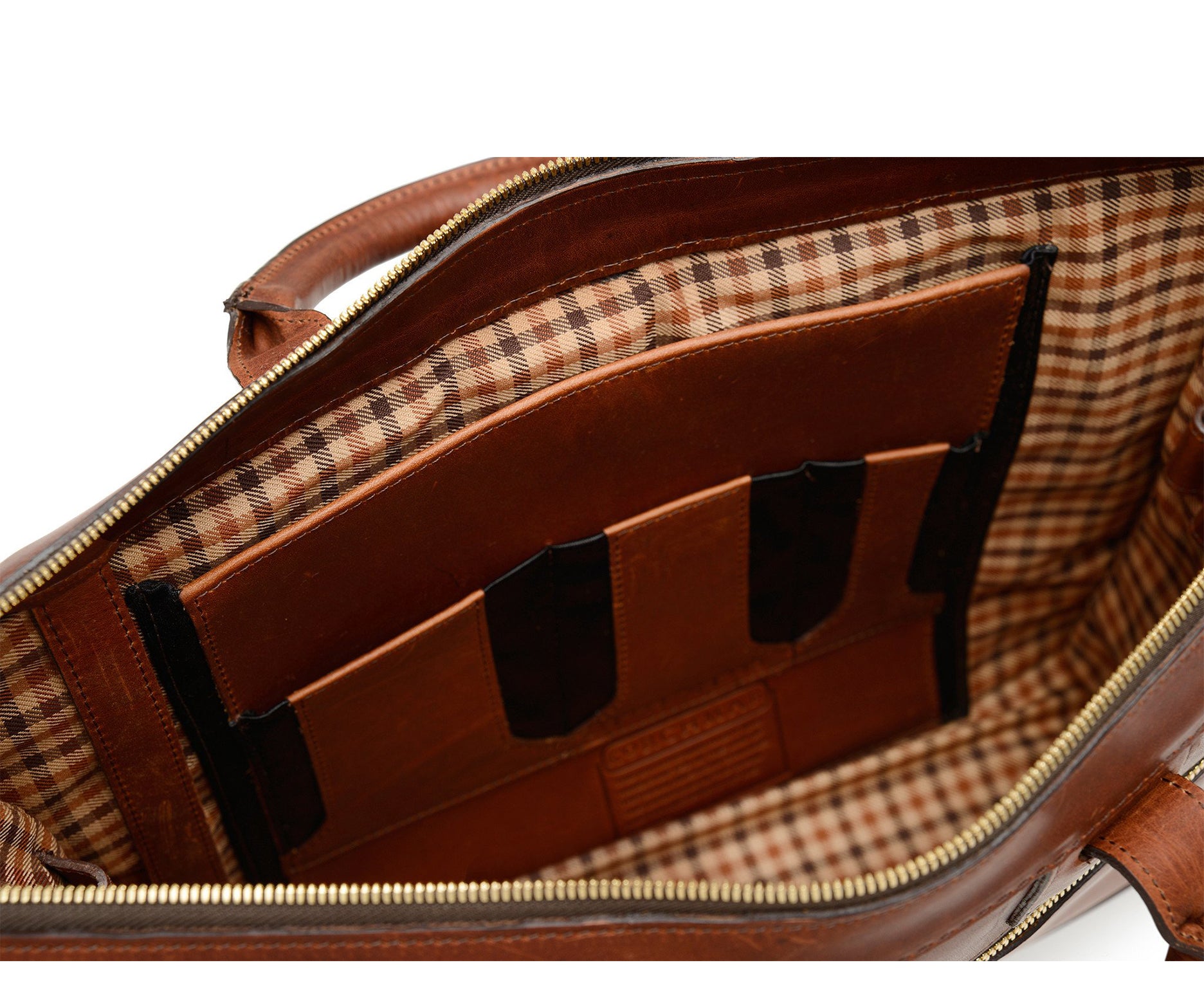 Korchmar - Men's Waxed Canvas Briefcase with iPad Sleeve