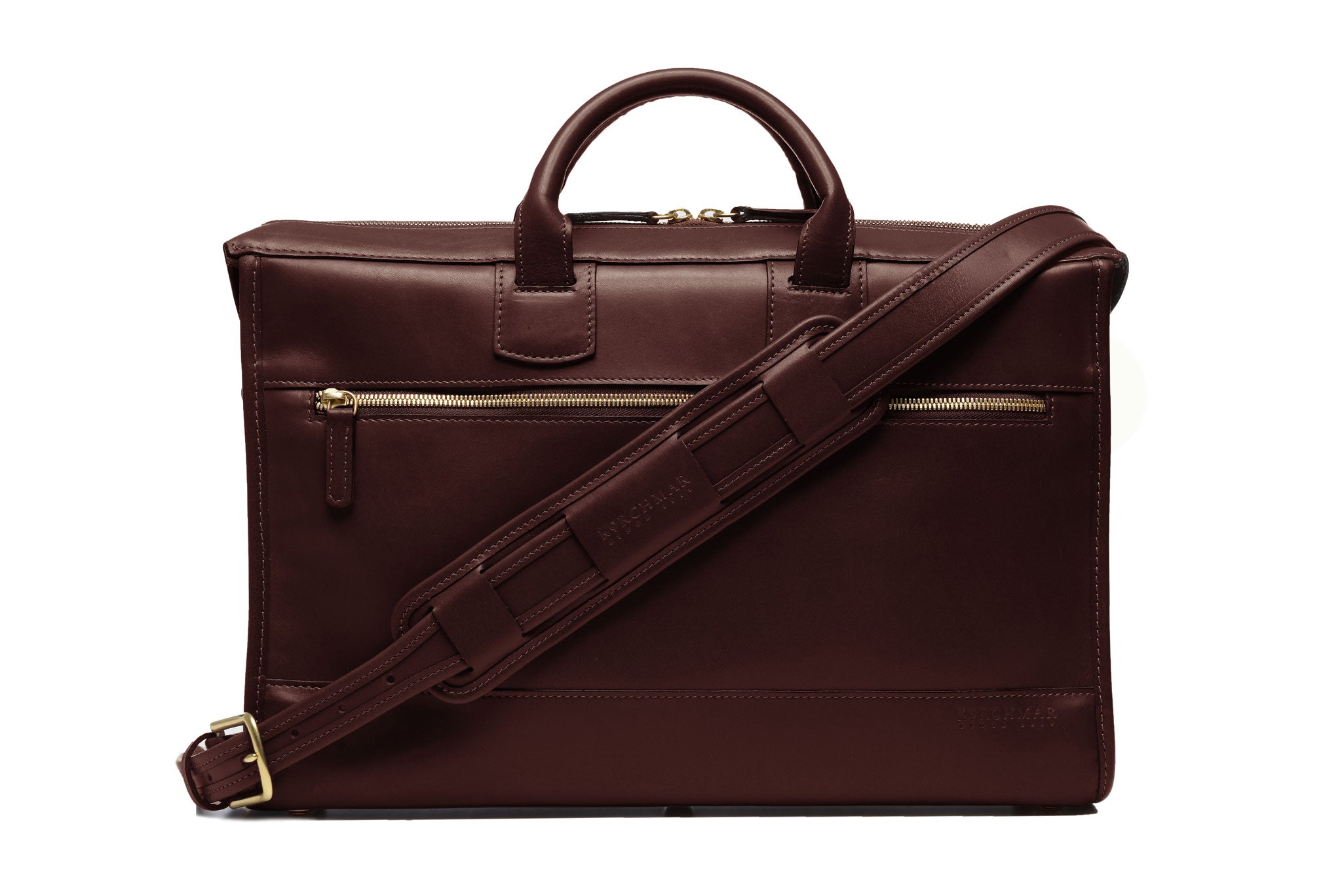 Lux Sawyer Slim Leather Briefcase – Korchmar