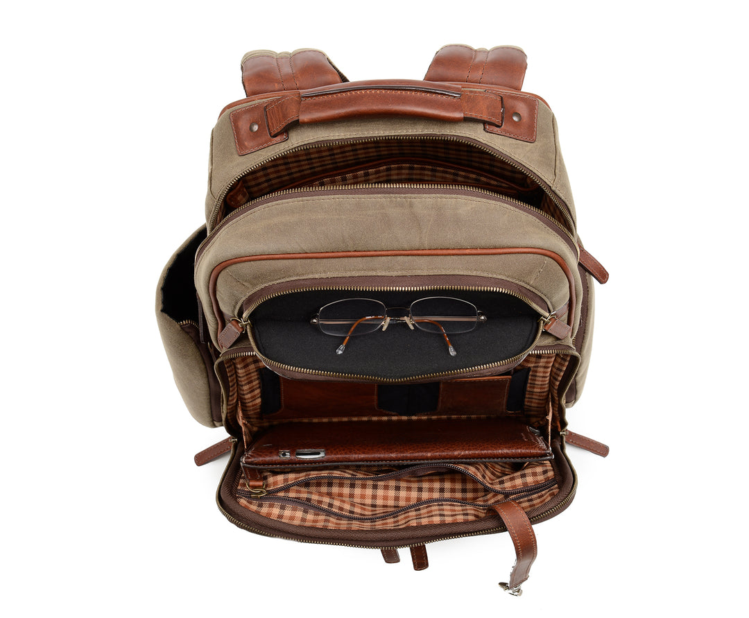 carson leather trim backpack The Mason By Korchmar